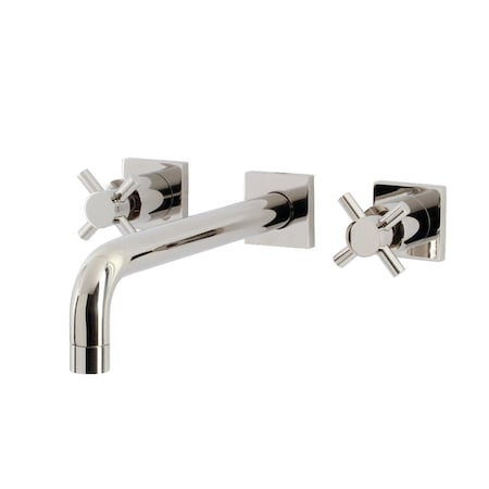 Kingston Brass KS6026DX Wall Mount Tub Faucet, Polished Nickel KS6026DX